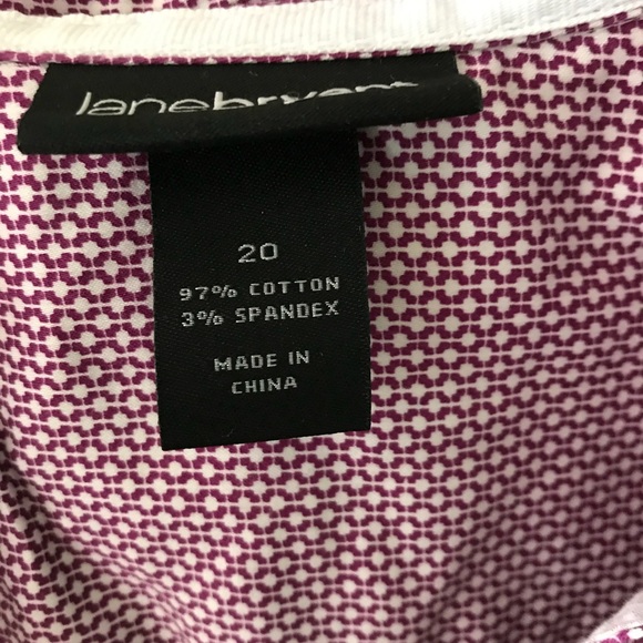 Lane Bryant Purple Button-down Top - Picture 4 of 6